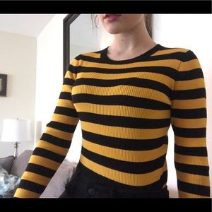 black & yellow long sleeve